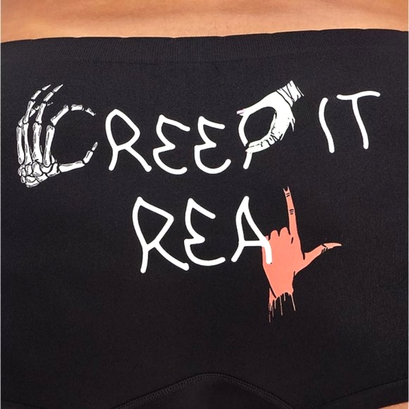 ❤️NWT VINTAGE TORRID MONSTER HALLOWEEN PANTY "CREEP IT REAL" PANTIES - PLUS 2X - Picture 2 of 10
